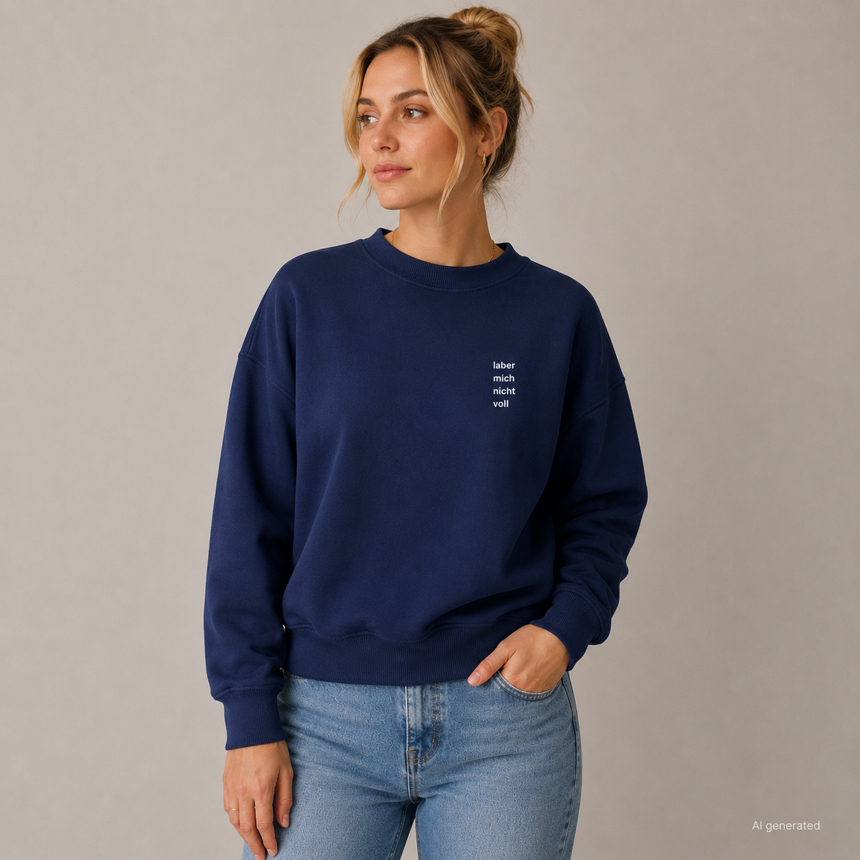 Ladys Sweater LABER MICH NICHT VOLL