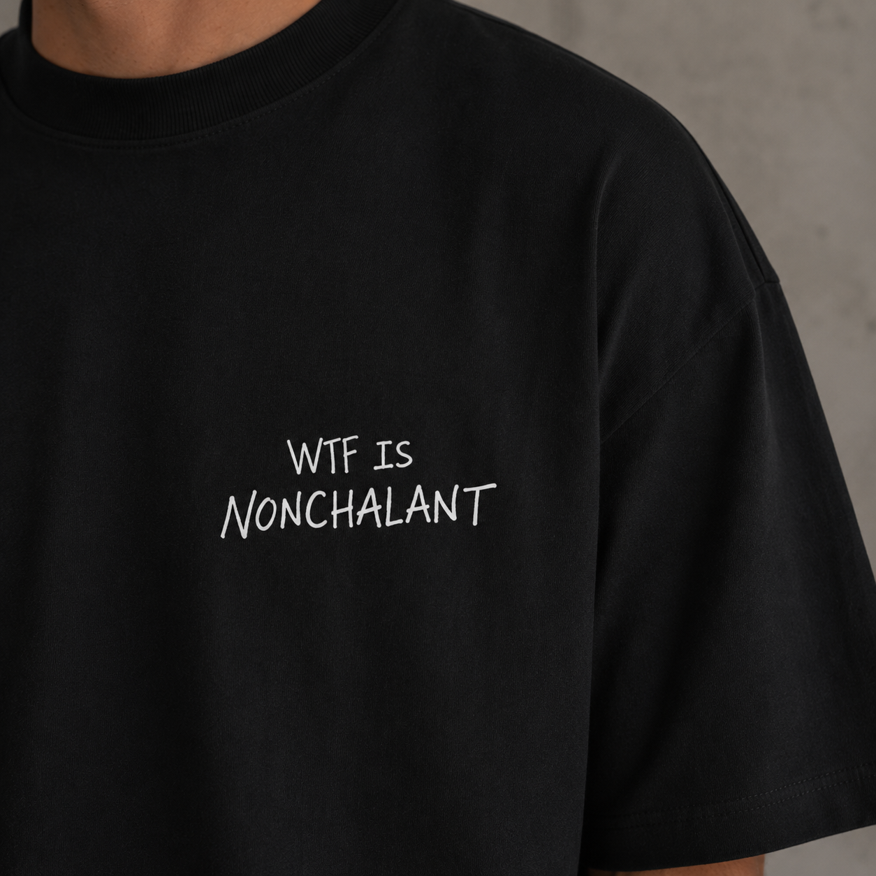 Oversized Unisex Shirt NONCHALANT