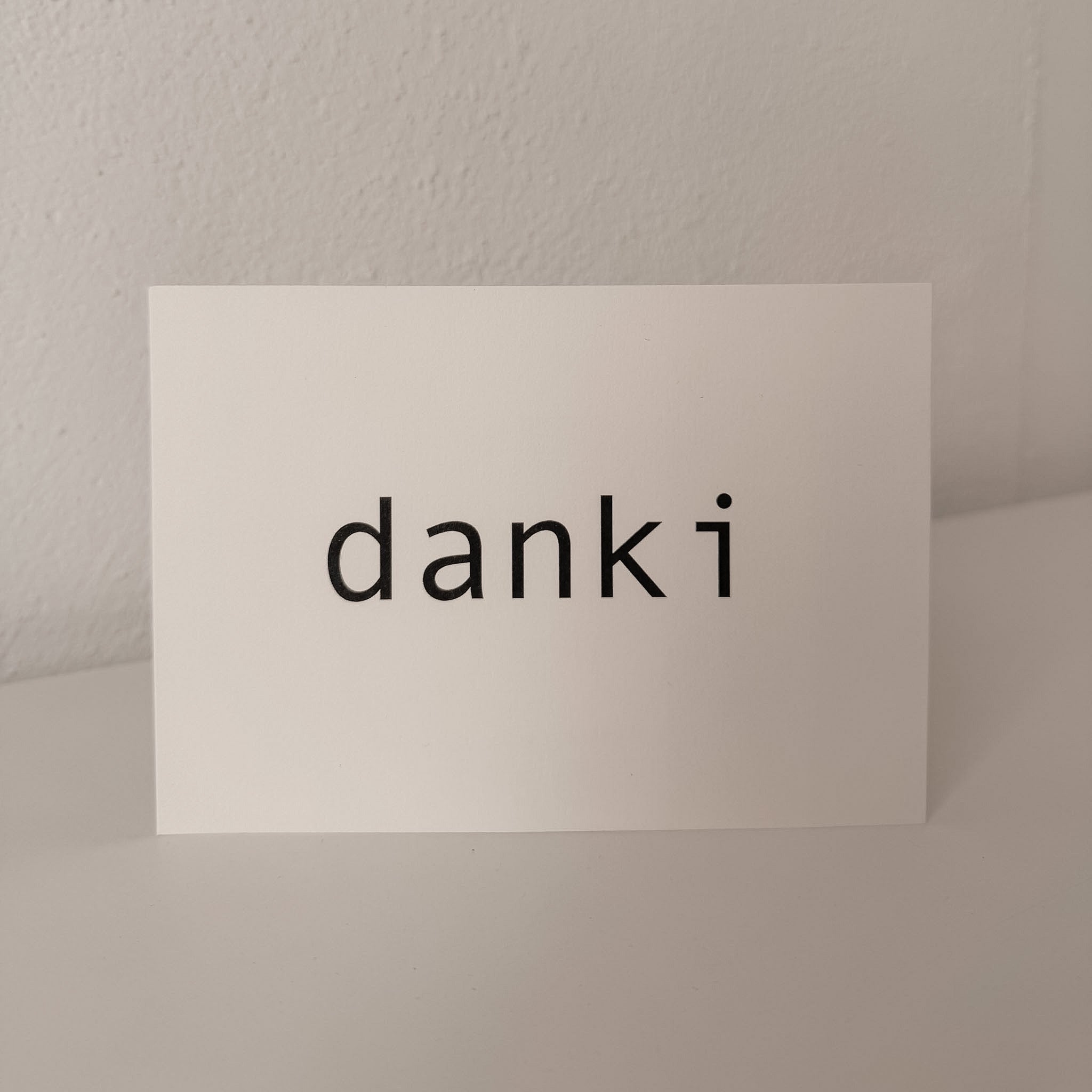 Postkarte Danki