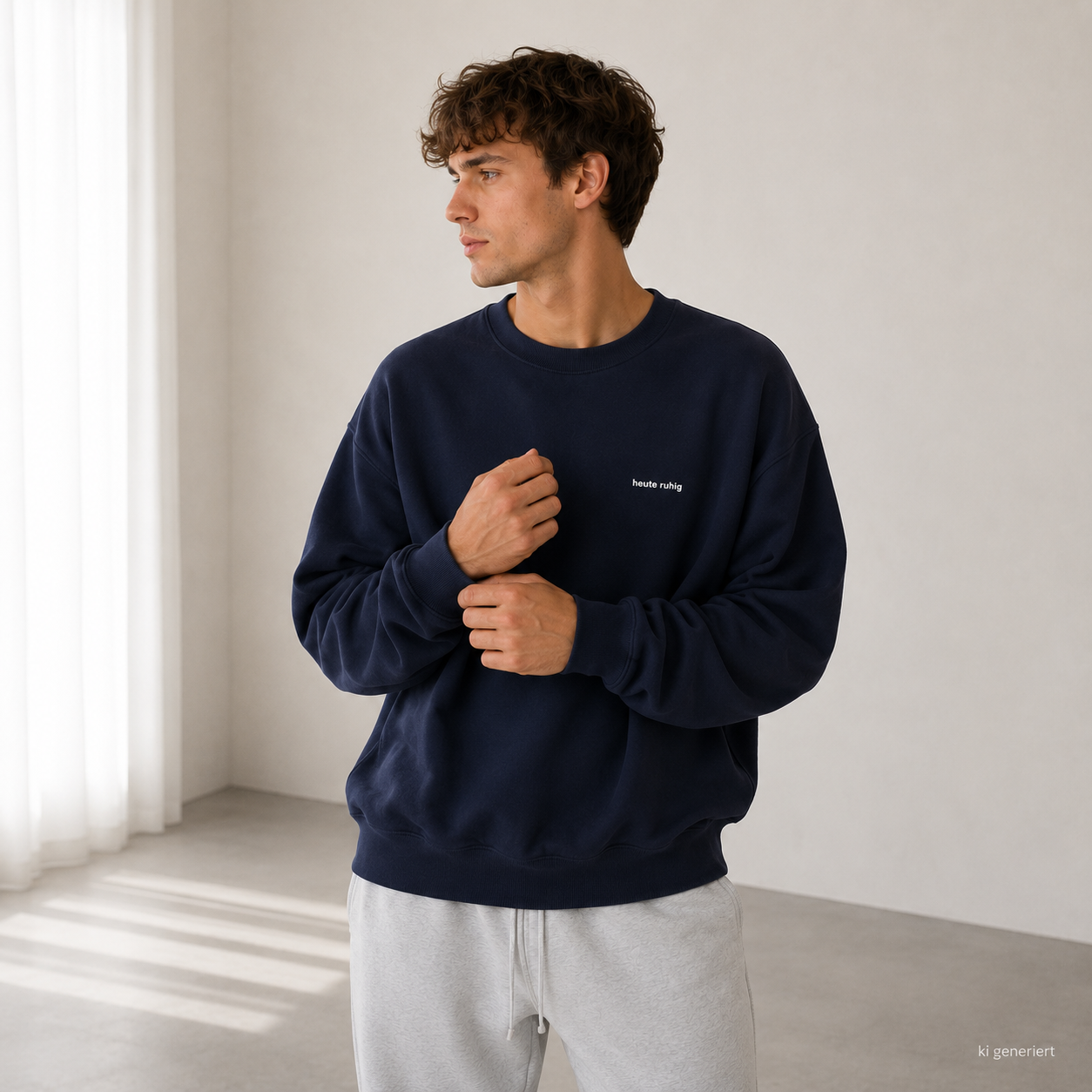Oversized Unisex Sweater HEUTE RUHIG