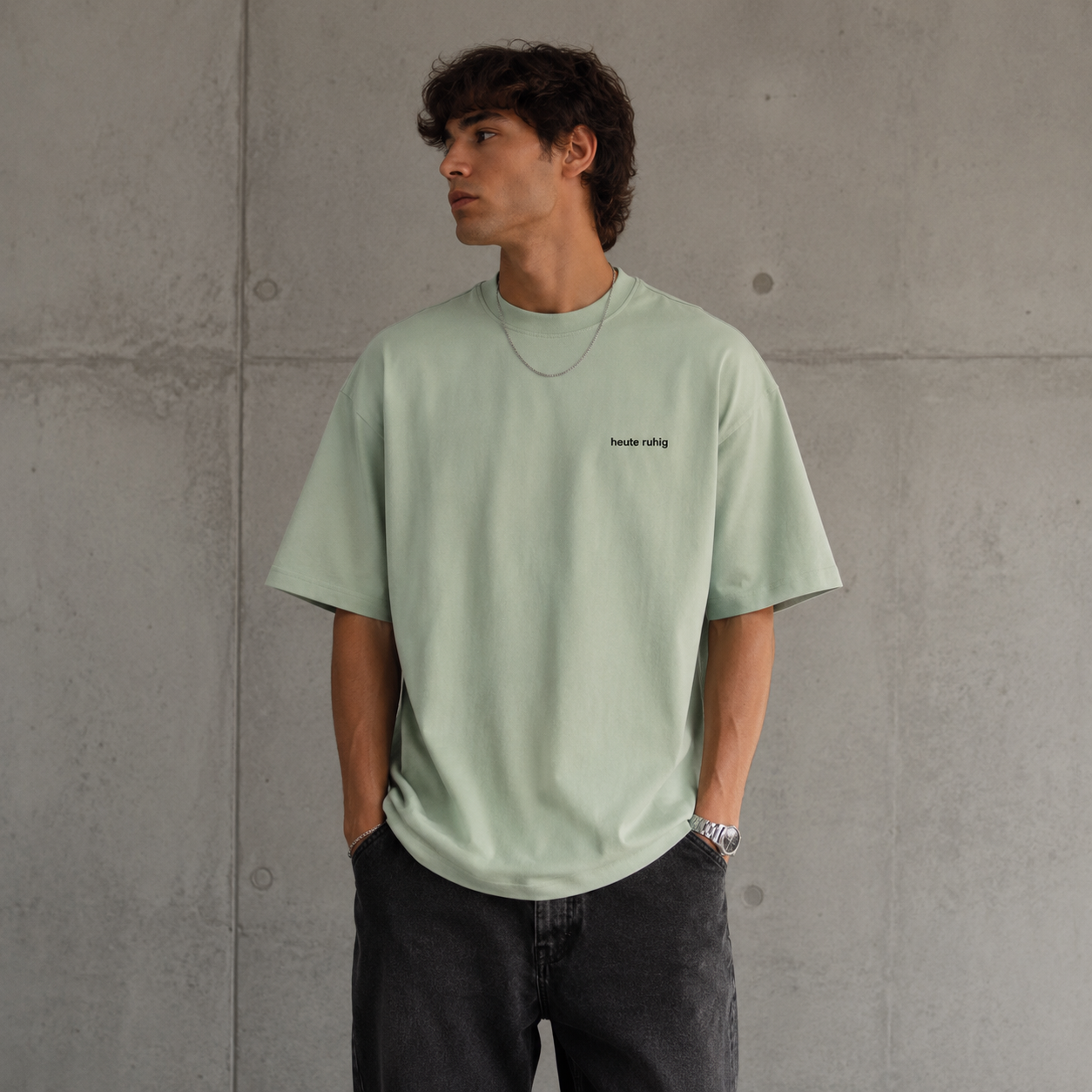 Oversized Unisex Shirt HEUTE RUHIG