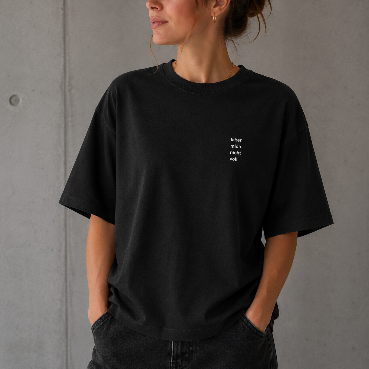 Ladys Shirt LABER MICH NICHT VOLL