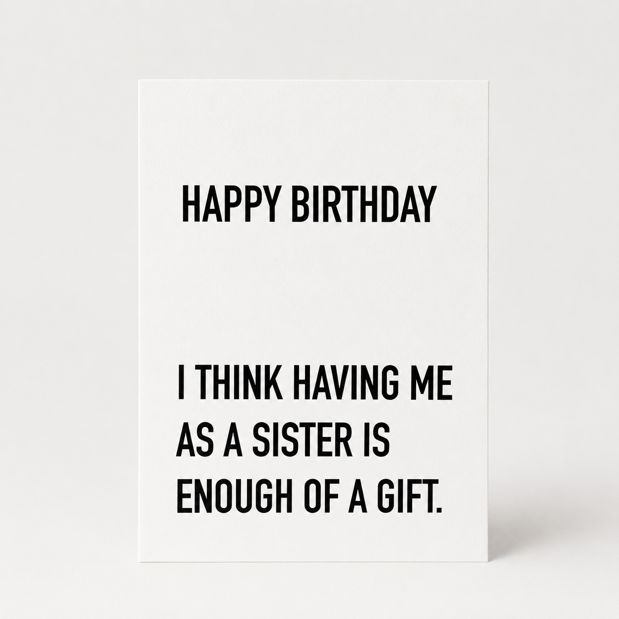 Postkarte BIRTHDAY SISTER