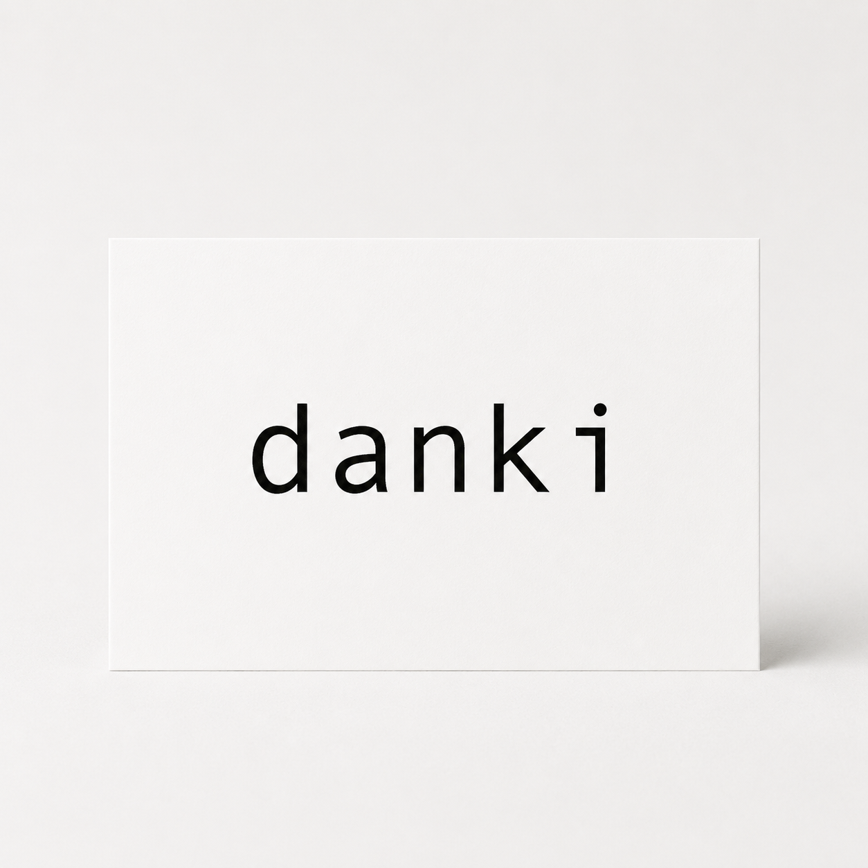 Postkarte DANKI