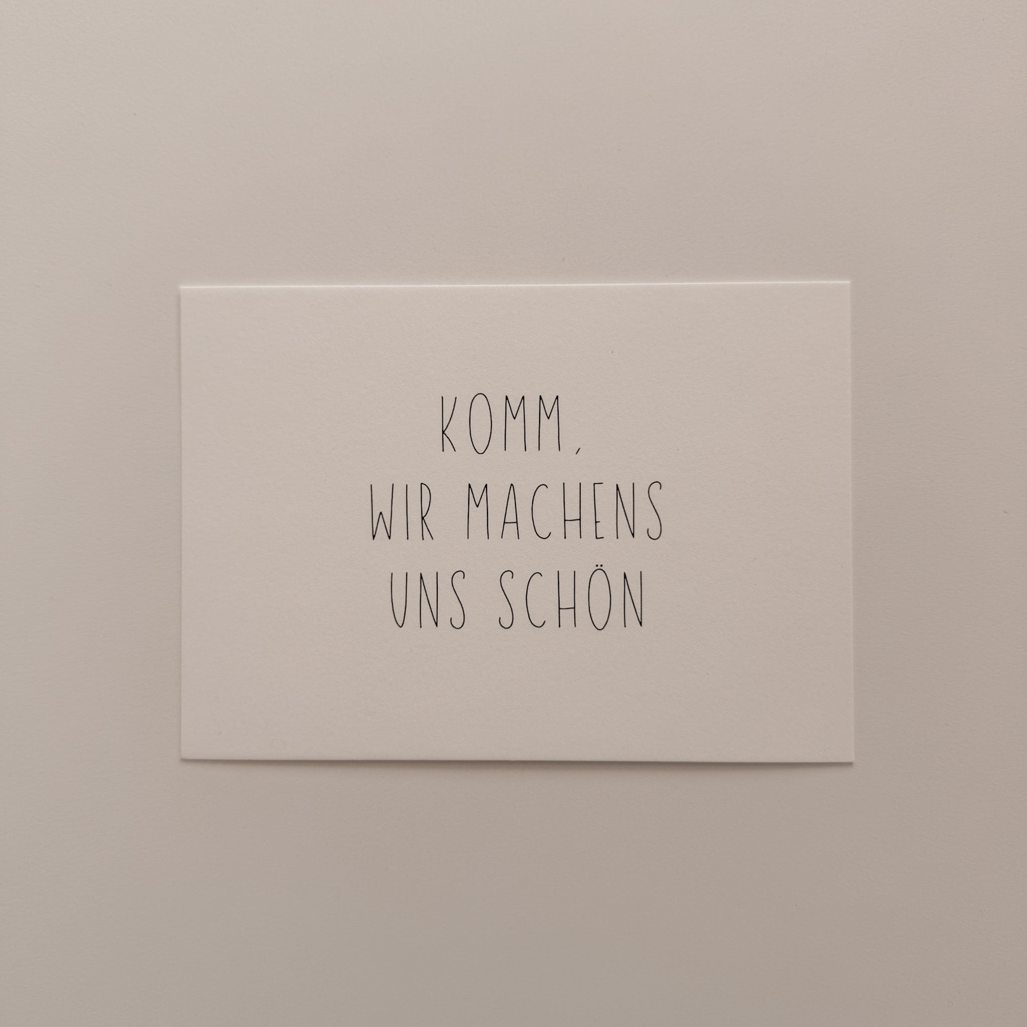 Postkarte SCHÖN